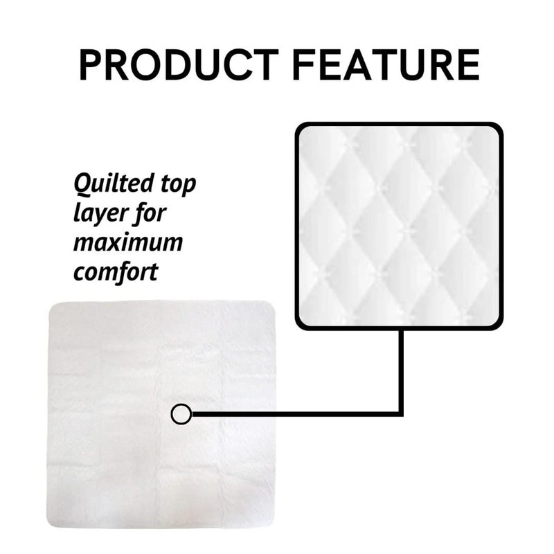 Midlee 47" x 47" Dog Pee Pad- Pack of 2- Washable & Reusable Large Puppy Potty Training Pad - Image 5